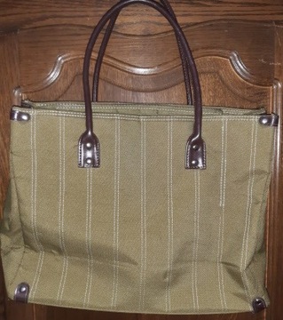 Torba khaki w paski