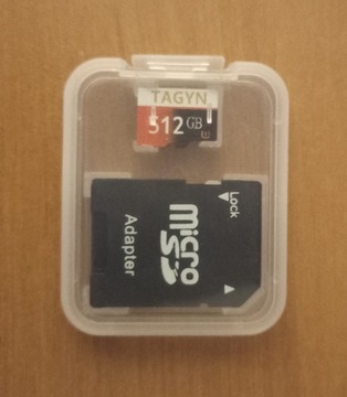 Karta pamięci MicroSD 512 GB z adapterem