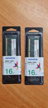 Pamięć ram SODIMM ADATA DDR4 16GB 3200MHZ nowe !