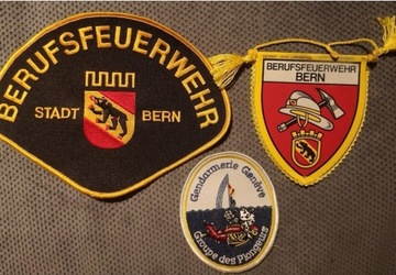 Naszywki Straż Pożarna Szwajcaria Bern Genewa Cudo