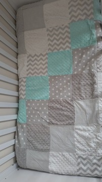 Narzuta kapa kocyk patchwork na łóżko 80x160cm