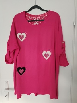 Włoska tunika na lato plus size xxxxl 48 50 