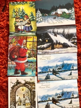Pocztówki Świąteczne 10 sztuk