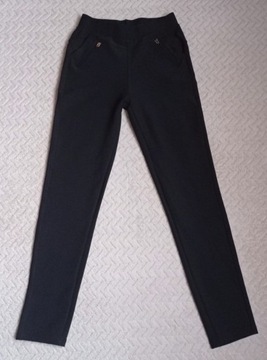 Czarne nowe spodnie jak legginsy rozm 36/38 Meega 