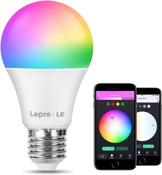 Lepro LE żarówka WIFI Smart RGB+CCT E27 Sterowanie głosem 2szt