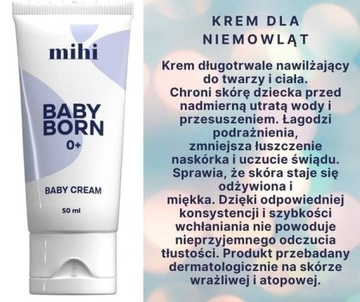 Baby born 0+. Krem dla niemowląt 50ml.