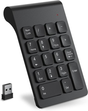 KLAWIATURA NUMERYCZNA BEZPRZEWODOWA USB 2,4G