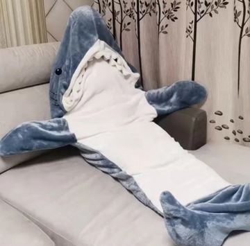 Piżama Rekin Shark Blanket CIEPŁA SZYBKA DOSTAWA