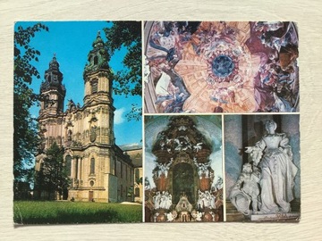 Krzeszów kościół mauzoleum Piastów pocztówka