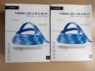 Taśma LED 2x3M (6m) z Wi-Fi. RGB. Hykker. Gratisy