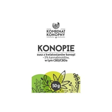 KWIATY KONOPI 50g CBD Kombinat Konopny