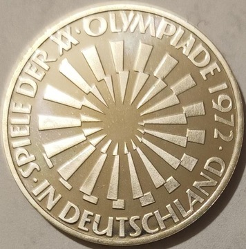 Niemcy - 10 marek - 1972 G - Igrzyska Olimpijskie