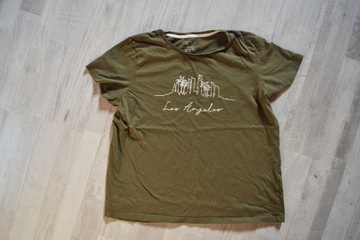Primark koszulka khaki M t-shirt bluzka