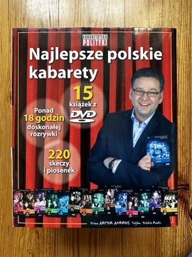 Nowy Zestaw: Najlepsze polskie kabarety. 15 dvd. 