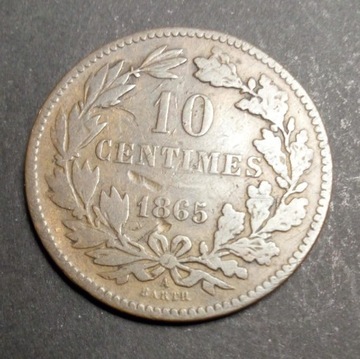 Luksemburg 10 centymów 1865 r. 