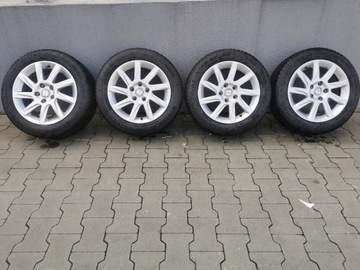 Alufelgi Seat 5x112 r. 16 + opony letnie Michelin