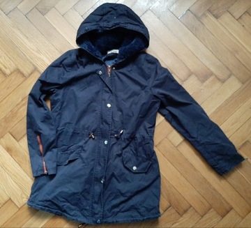 Kurtka parka S/36 granatowa escandelle wiosenna