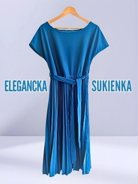 Elegancka Błękitna Sukienka