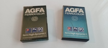 Kasety Agfa Ferrocolor Fe 90+6 2 sztuki