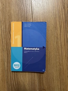 Zestaw Matematyka 1 podręcznik i zbiór zadań 