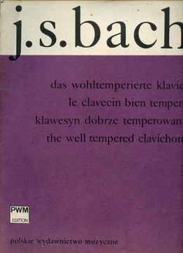 JS Bach - Klawesyn Dobrze Temperowany Nuty, PWM 