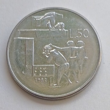 San Marino - 50 lira - 1982r.