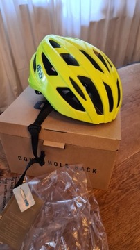 Kask rower szosa deskorolka hulajnoga dhb R2.0.  Fluorescencyjny żółty 