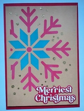 kartka świąteczne ręcznie wykonana Boże Narodzenie
