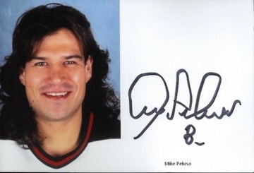 Peluso Mike mistrz NHL autograf