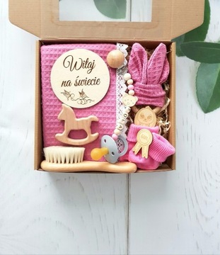 Prezent dla przyszłej mamy baby shower gift box