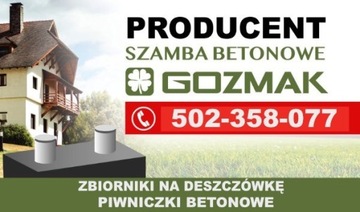 Szambo betonowe, zbiornik na deszczówkę, szamba