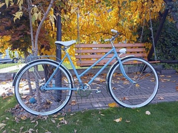 Zabytkowy rower po renowacji Ukraina damka retro