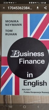 Bussiness finance in English 