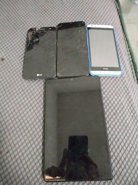 Telefony komórkowe uszkodzone 