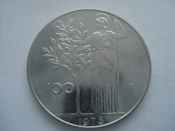 Włochy 100 lirów 1976