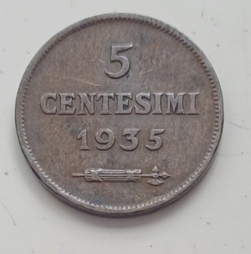 San Marino - 5 centesimi - 1935r. 