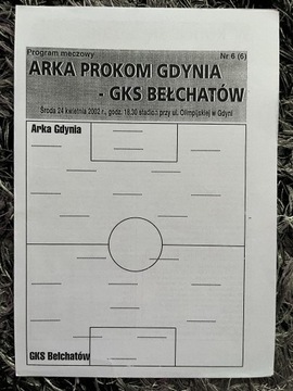 Program meczowy Arka Gdynia - GKS Bełchatów