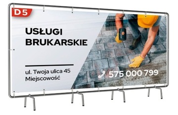 Baner Reklamowy Budownictwo 150*100cm 450gr m2