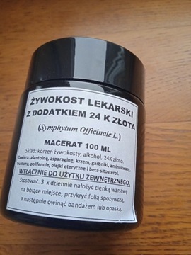 Macerat żywokost lekarski 24 k złoto 100 ml