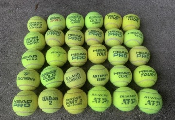 Używane piłki tenisowe 30 szt super (2,2 zł/piłka)