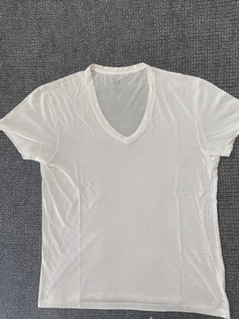 Armani Exchange T-shirt koszulka męski M biały 