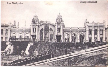 WOŁYŃ- KOWEL. Dworzec- ca. 1915