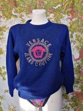 Sweter Versace Jeans Couture vintage lata 80'