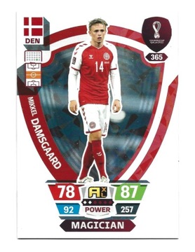 PANINI WORLD CUP QATAR 2022 DAMSGAARD MAGICIAN 365