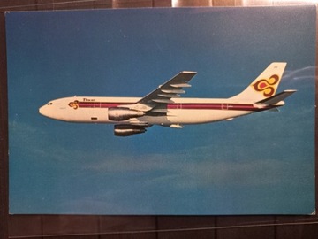 Pocztówka Thai Airways International Airbus 300 B4