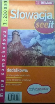 Mapa Słowacji Mapa samochodowa Słowacji Słowacja