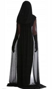 Sukienka gotycka +opaska Rogi Diaboliny 