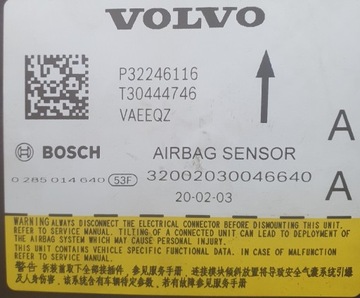 Sterownik Air bag Volvo P31476221 P32246116