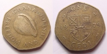 Ghana 1 cedi, 1979 r. RZADKOŚĆ!