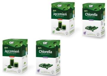 2x JĘCZMIEŃ BIO + CHLORELLA BIO Green Ways+ miarka